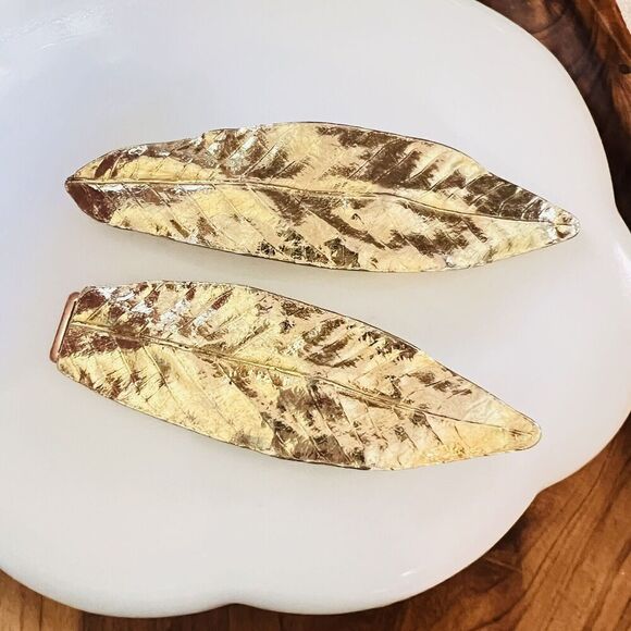 Vintage Rare Belt Buckle Mimi Di N Satin Gold Tone 1982 Laurel Laurel Leaf 1481 - Picture 6 of 10